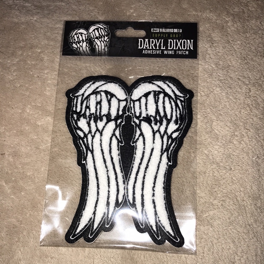 AMC The Walking Dead official Supply Drop Daryl Dixon adhesive wing patch New